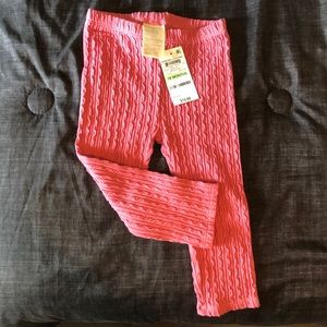 Girls textured leggings